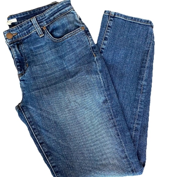 Eileen Fisher Jeans Womens 6 Mid-Rise Straight Leg Medium Wash Organic Cotton - Picture 5 of 9